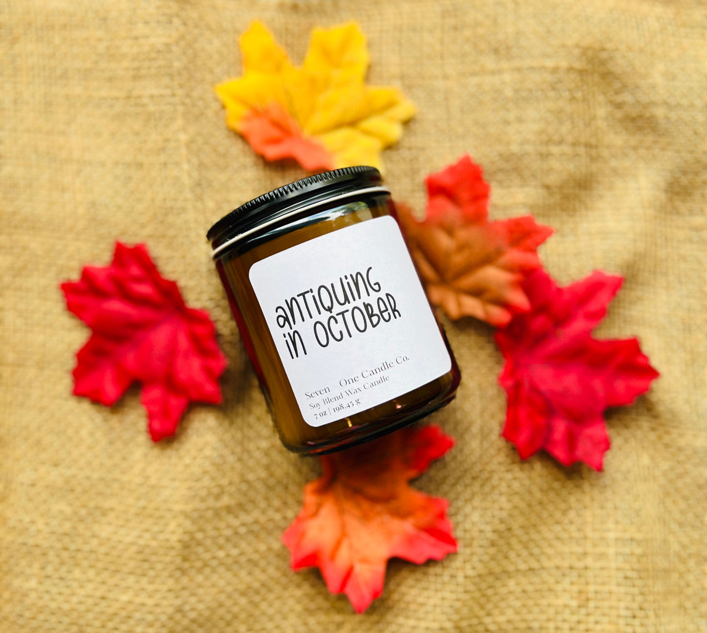 Antiquing in October Candle